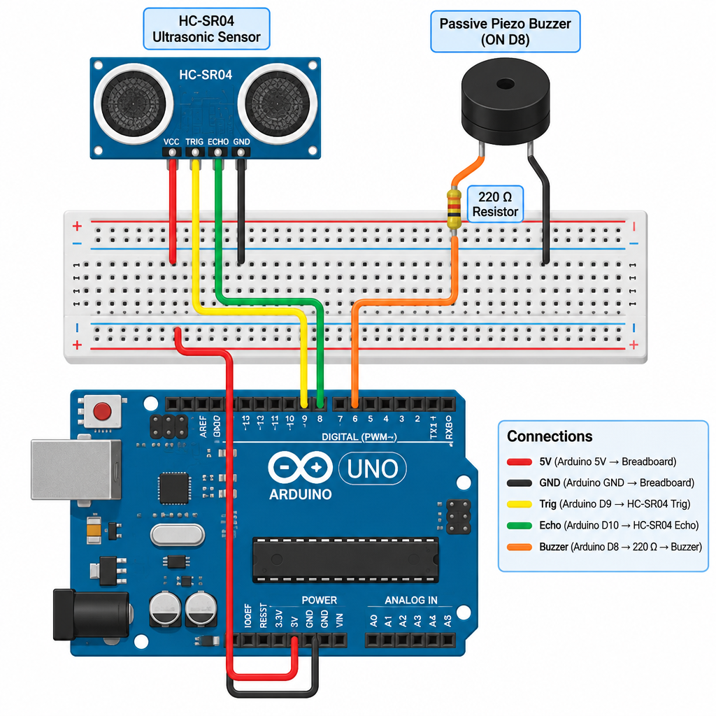 Ultrasonic Parking Sensor Wiring Diagram