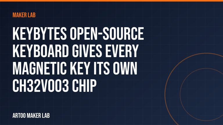 Keybytes open-source keyboard gives every magnetic key its own CH32V003 chip