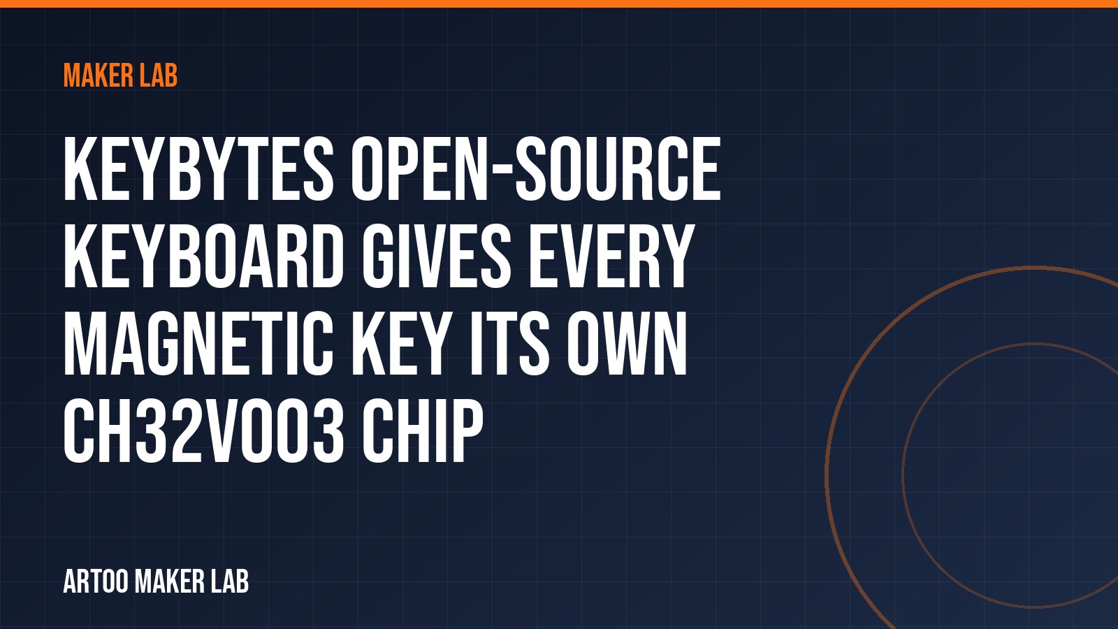 Keybytes open-source keyboard gives every magnetic key its own CH32V003 chip